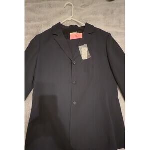 NWT Casual Corner Suit Pants, Size 12, dark gray stripe